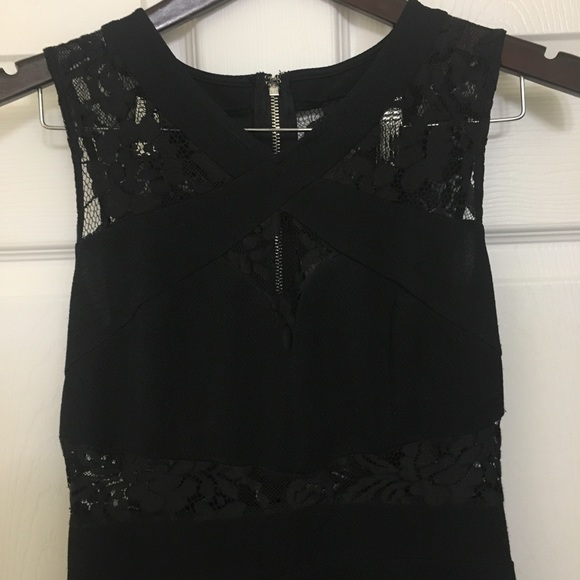 Alt B. Little Black Lace Detailed Dress - Picture 2 of 7
